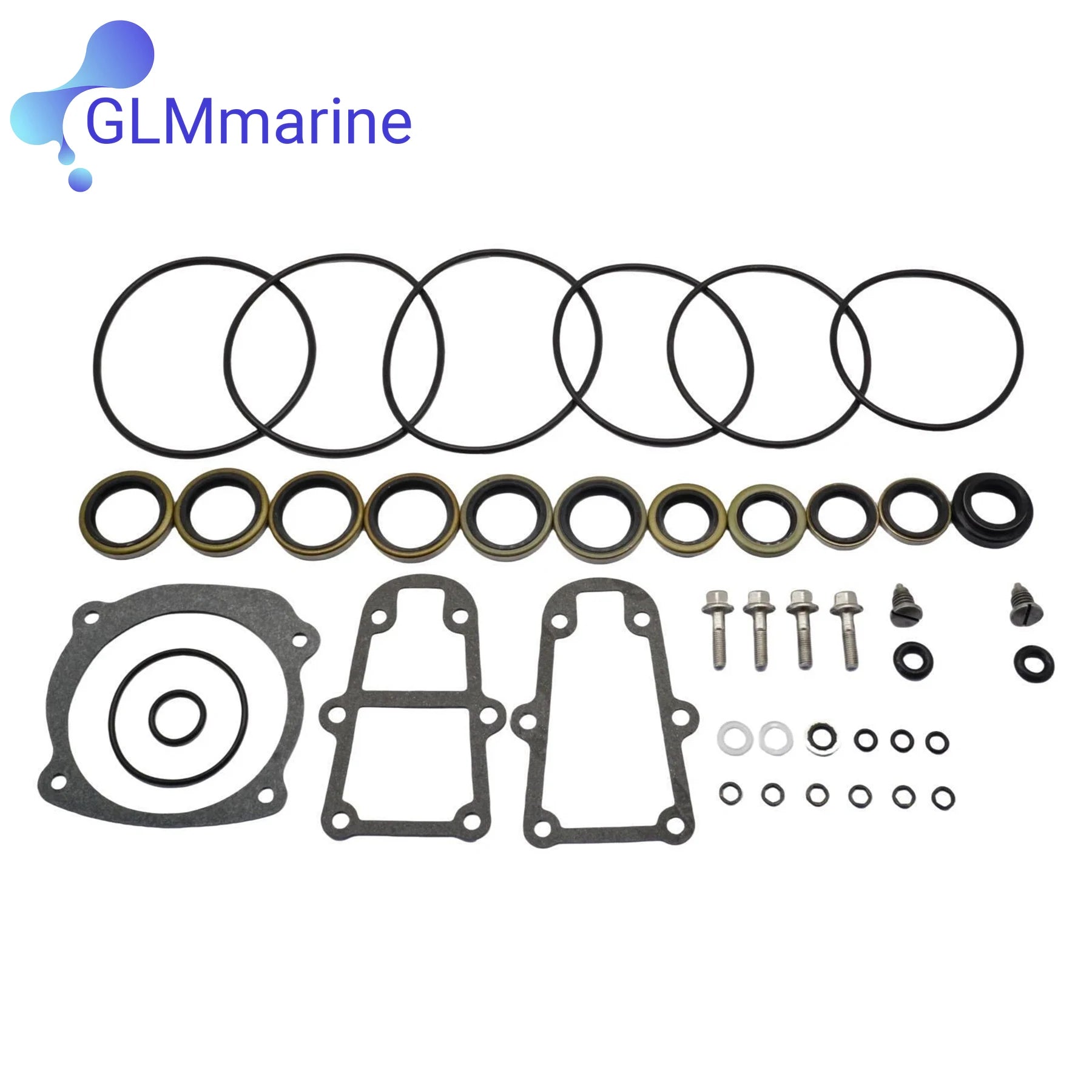 5006373 Lower Unit Gearcase Seal Kit for OMC Johnson Evinrude 3-300 HP Outboard Engines 439141 0777521 5000411 0396354 0437752