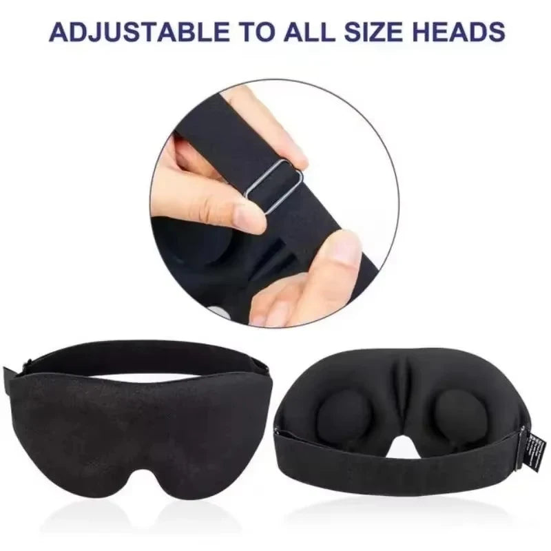 1/2/5/10pcs 3D Fashion Black Full Shading Sleep Mask Relaxing and Zero Pressure Soft Breathable Nap Mask To Relieve Eye Fatigue