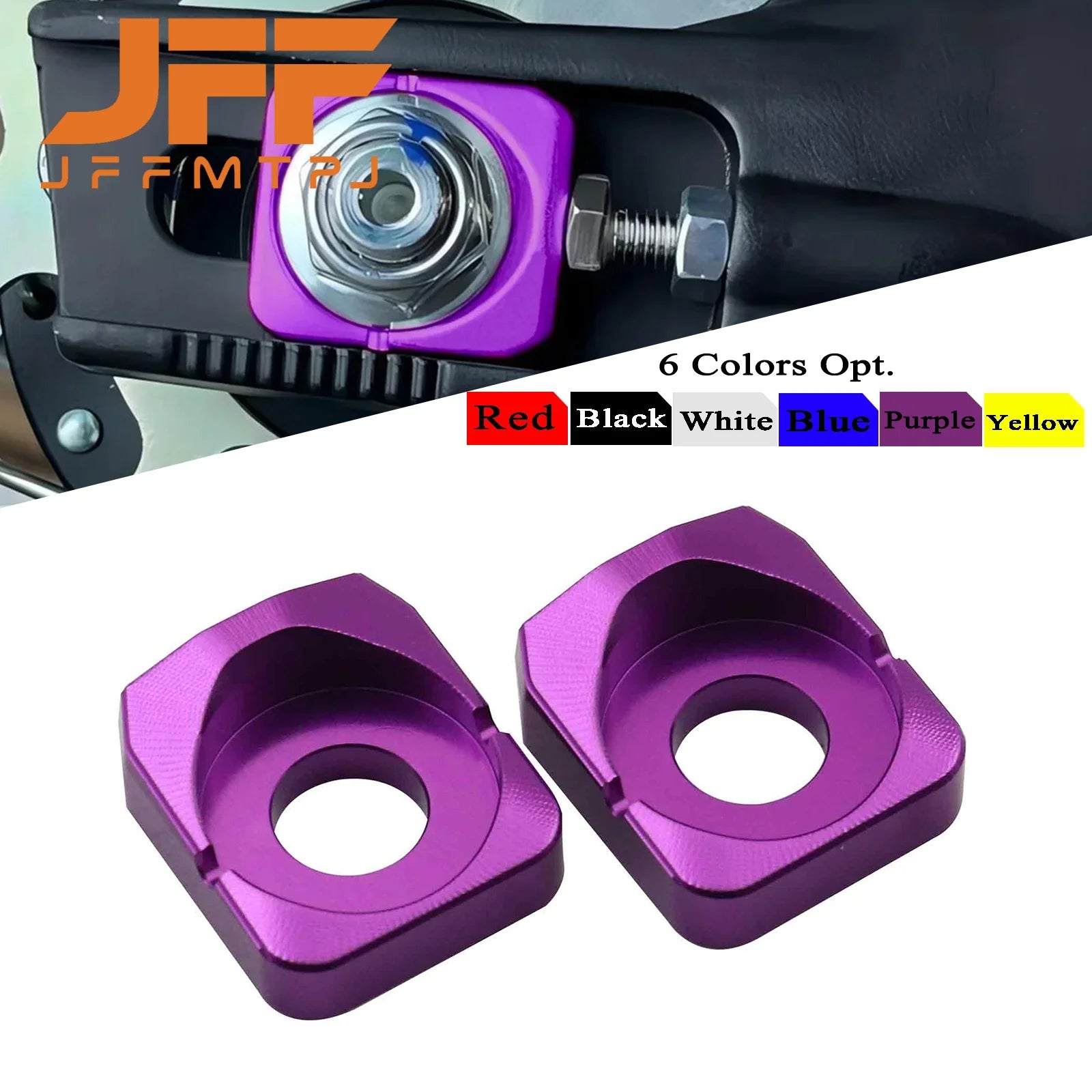 Motorcycle CNC Rear Axle Blocks Chain Adjuster For Sur Ron Sur-Ron Surron Light Bee X & Light Bee S Electric Motocross Parts