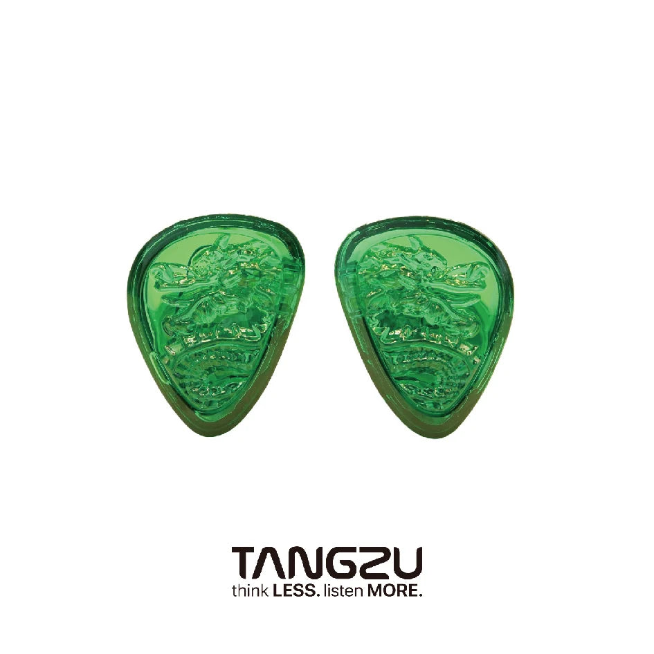 TANGZU WANER SG 2 Jade Dragon Edition 10mm PET Single Dynamic In-Ear Earphones with Silicone Storage Bag and Sancai Wide Bore