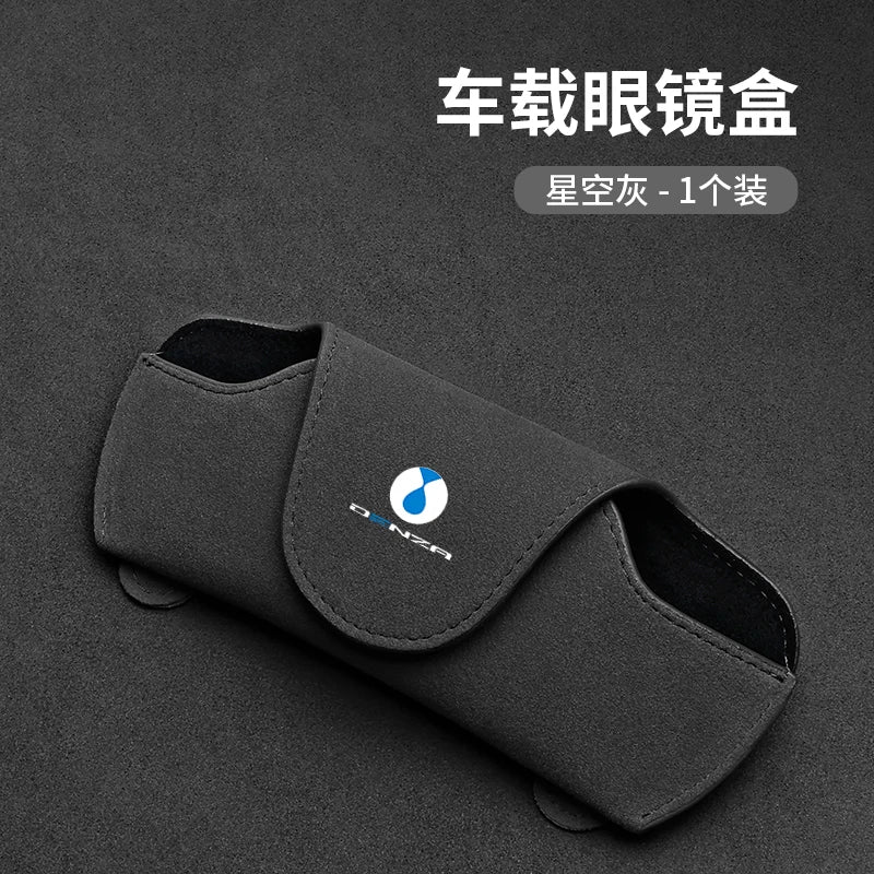 Car glasses storage box For DENZA N9 D9/N7/8 X Z9 GT Suede sunshade glasses clip