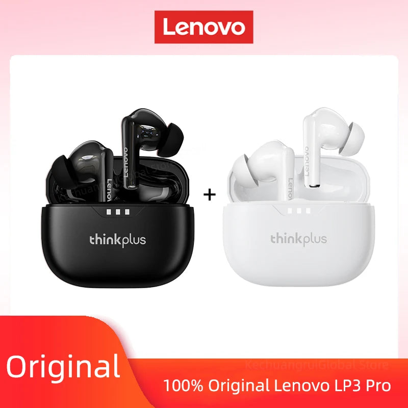 10pcs Lenovo LP3 Pro Wholesale 2pcs Original LP3 Pro Wireless Bluetooth Headphones HiFi Stereo Earbuds Noise Reduction With Mic