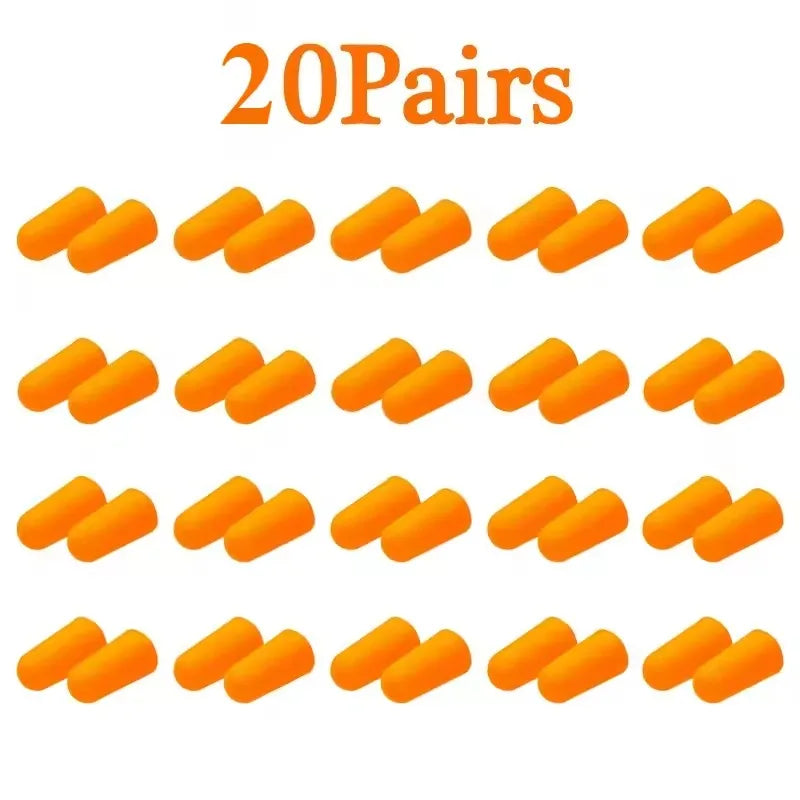 10/20/50Pairs Anti Noise Earplugs Sleep Work Learn Reduce Noise Soft Foam Convenient Durable Earplugs Packaged Separately