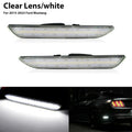 iJDM For 2015-2023 Ford Mustang Red/White Rear Side Fender Marker Light Parking Light/Driving Lights,OEM Sidemarker Lamps 12V
