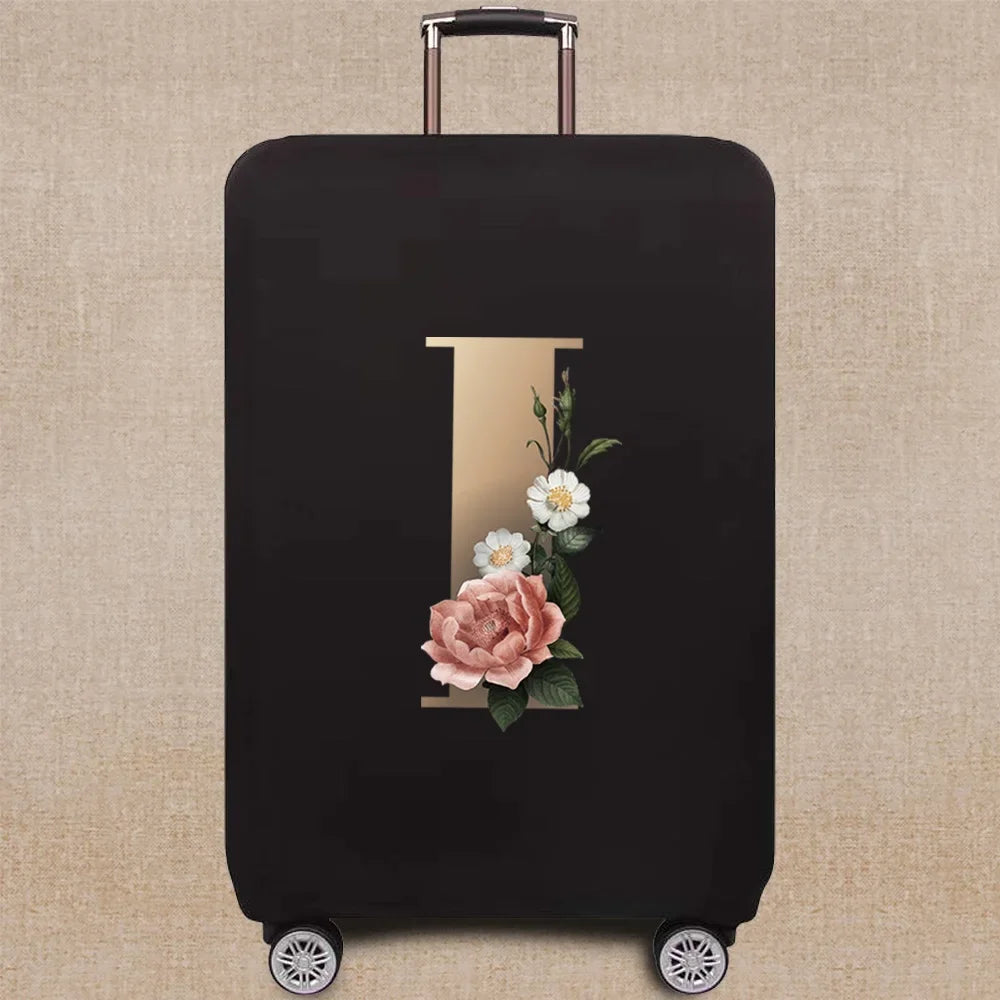 Luggage Covers 18-32 Protector Travel Luggage Suitcase Protective Cover gold letter series Stretch Dust Cover Travel Accessories
