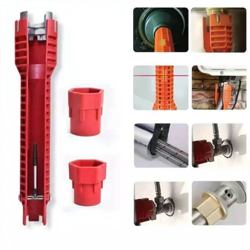 Wrench Nut Remover for Sink 5/8 in 1 Anti-Slip Flume Socket Hand Repair Bathroom Faucet Assembly Plumbing Installation Hand Tool