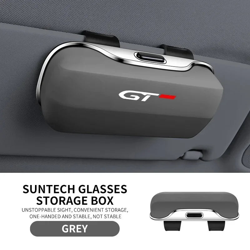 Suitable for Peugeot GT 5008, 4008, 3008, 2008, 308, 508, 208 car interiors: eyewear case, sunshade, sunglasses.