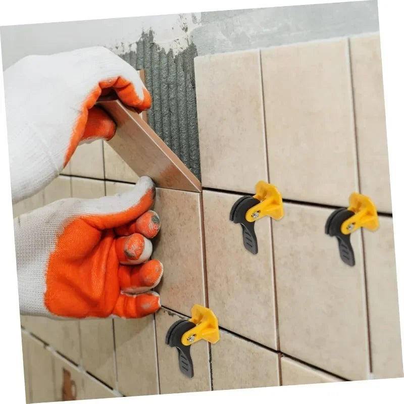 10/50pcs Floor Tile Leveling Spacers Clips Ceramic Leveler Adjuster for Tile Laying Fixing Flat Ceramic Wall Construction Tools