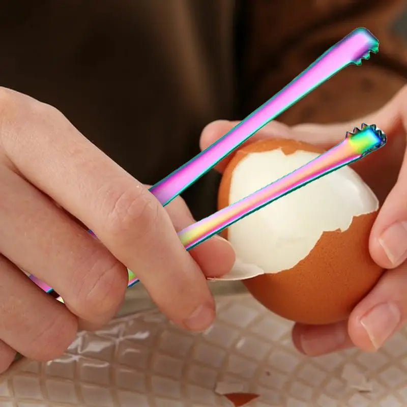 Egg Chalaza Removal Tool Stainless Steel Buffet Clamp Egg Shell Remover Eggshell Fragment Removal Tong Kitchen Accessories