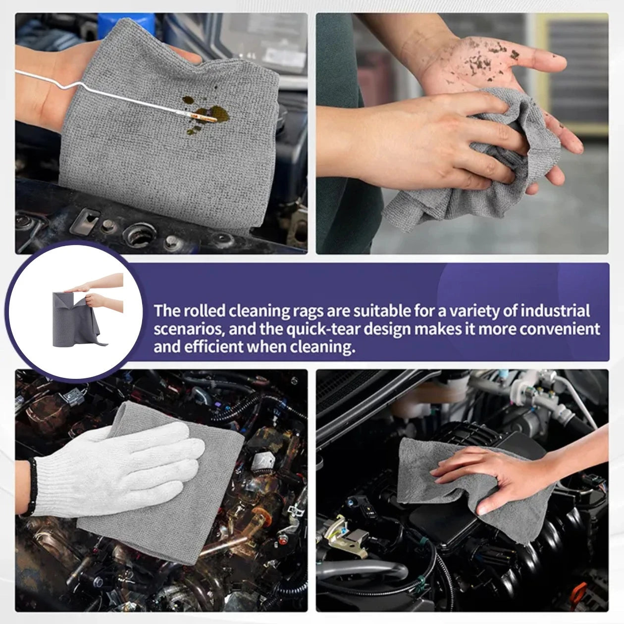 Thickened Microfiber Cleaning Cloths, Highly Absorbent Lint-Free Rags, Reusable Disposable Towels for Home Kitchen Car