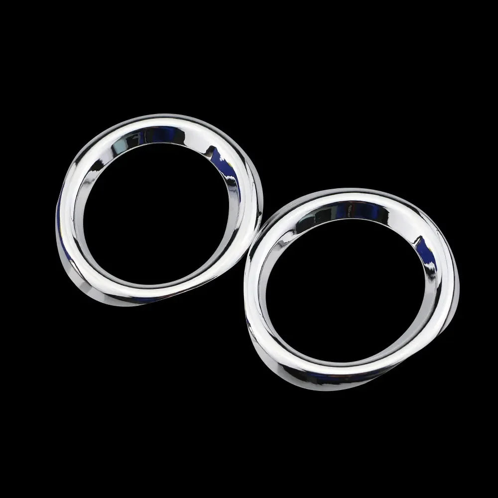 ABS Chrome Fog Light Ring for Toyota C-HR 2016 2017 2018 2019 CHR Bumper Lamp Surrounds Cover