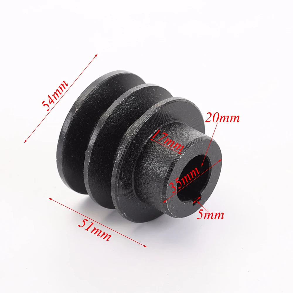 Fit 20mm Flat Shaft V Pulley Motorcycle Drive pulleys For Honda 168F 170F GX110 GX120 GX160 GX200 7HP ATV Go Kart Engine