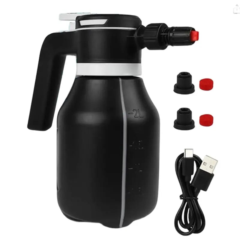 Water The Flowers Car Electric Pressure Washer 2L Rechargeable Watering Can For Washing Cars Foam Spray Bottle