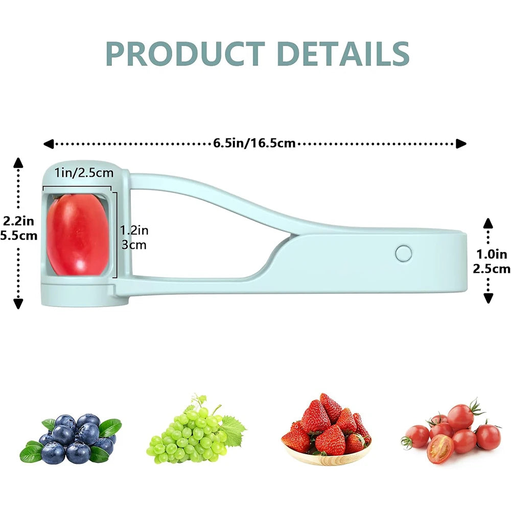 LMETJMA Grape Cutter Grape Slicer for Toddlers One Second Grape Cherry Tomato Strawberry Cutter Quarter Slicer Kitchen Gadget