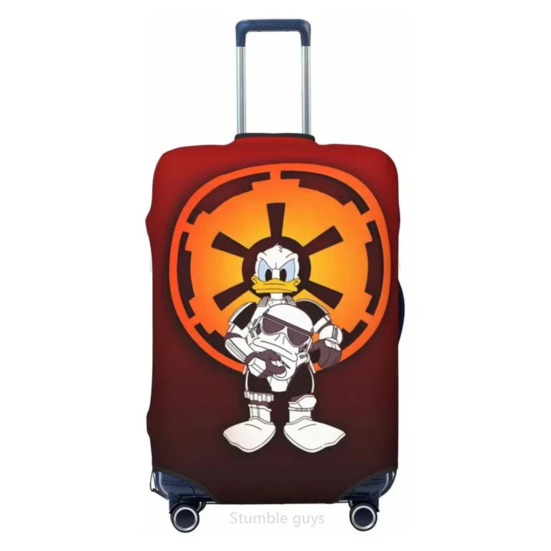 Stretch Washable Luggage Protector Duck Pattern For 18-32 Inch Suitcases Durable Anti-Scratch Dustproof For Air & Road Travel