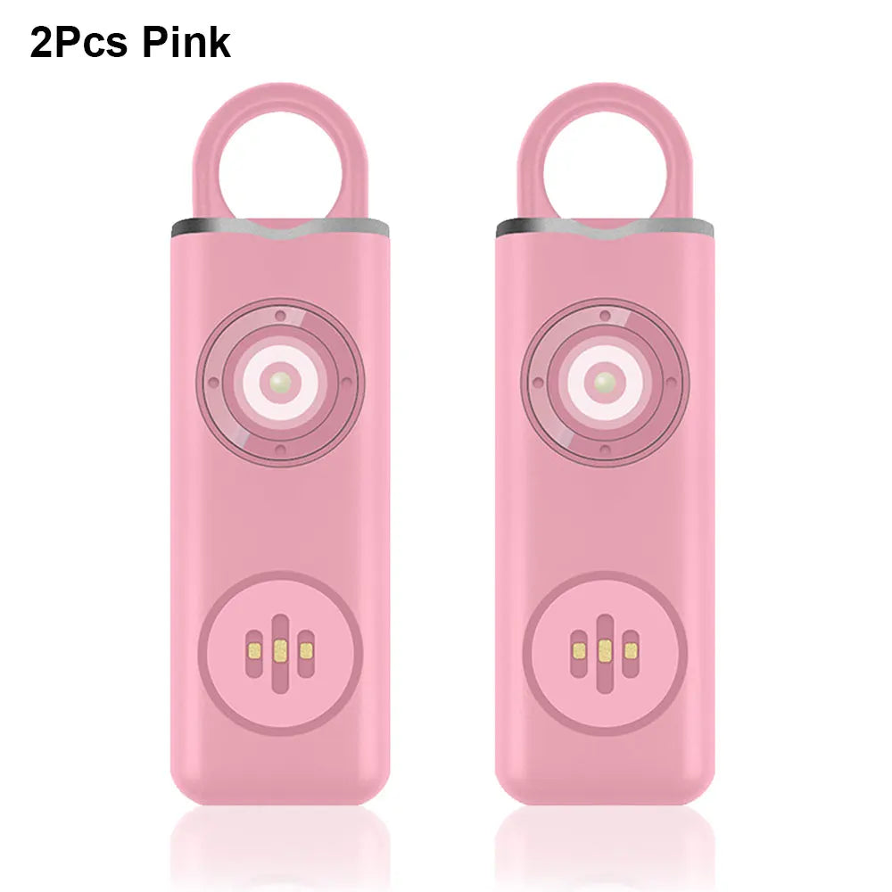 Awapow Personal Defense Alarm 130dB With LED Light Rechargeable Self Defense Woman Safety Alarm Key Chain Emergency Anti-Attack