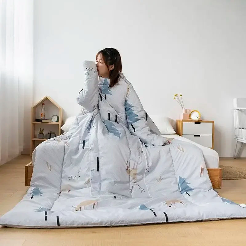 Multi-functional Lazy Person Quilt Cushion That Is Anti-kicked and Worn on The Body