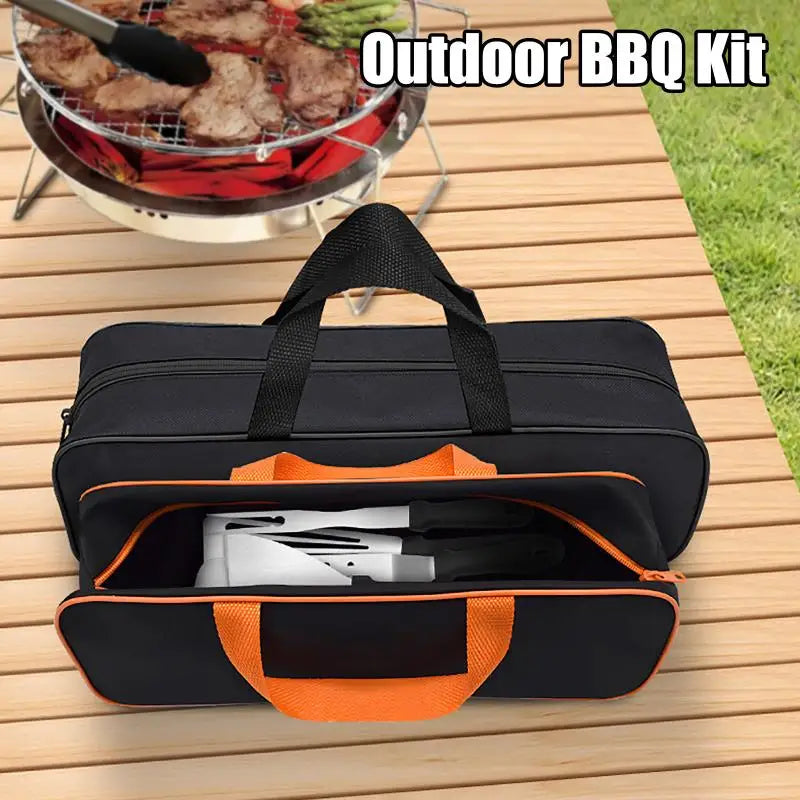 Portable Car Tool Storage Bag Car Vacuum Cleaner Storage Box Wear-Resistant Zipper Storage Box Garage Waterproof Tool Kit