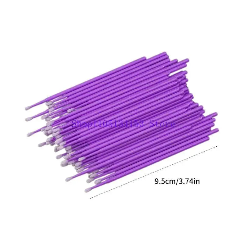 kl23 Portable Paint Micro Brush Tips Auto Head Mini Car Applicator 100pcs
