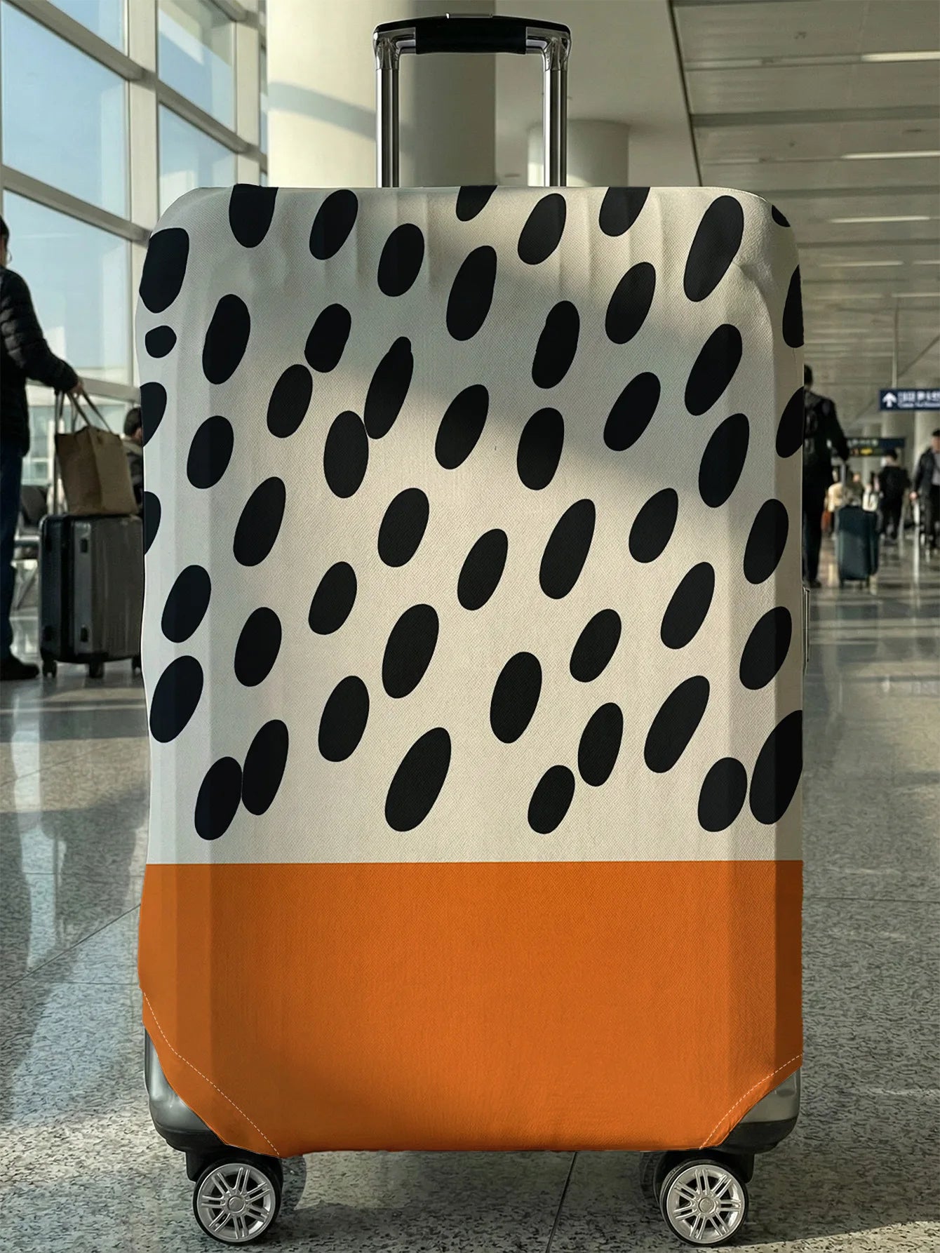 Orange block contrasting luggage protection cover, suitable for 18-32 inch luggage covers, luggage handle gloves, travel accesso