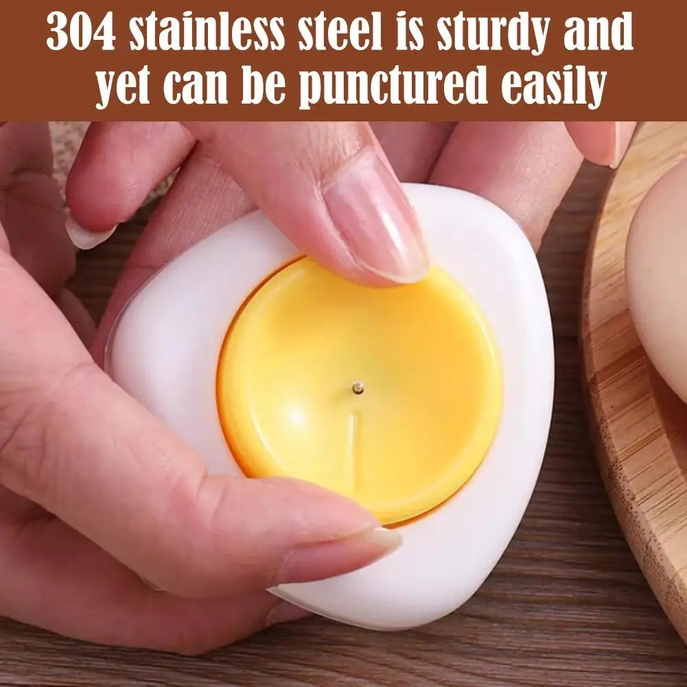 Magnetic Egg Puncher For Hard Boiled Eggs Retractable Pin Design Shell Opener Tool Prevents Cracking Kitchen Gadgets