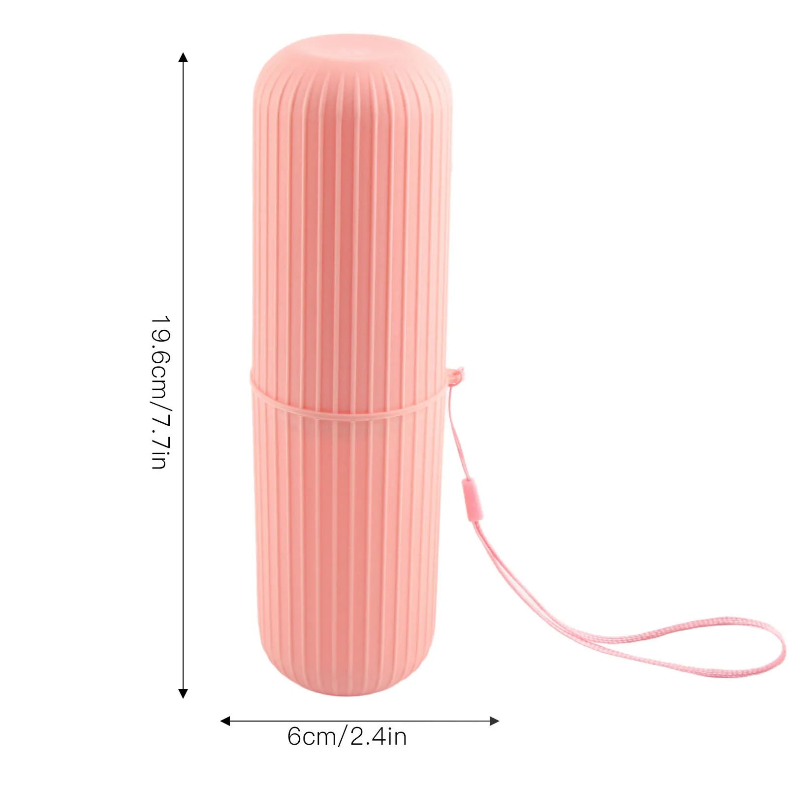 Travel Toothbrush Case Carrier Portable PP Slip Resistant Travel Toothbrush Cup with Cover