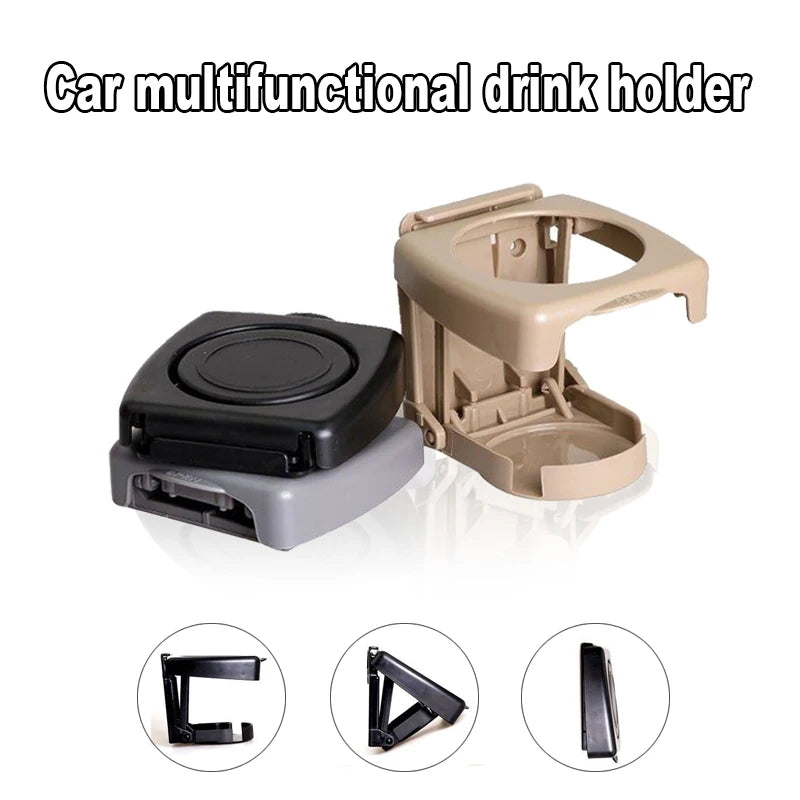 Universal High-quality Folding Car cup holder Black Drink Holder Multifunctional Drink Holder Auto Supplies Car Cup Car Styling