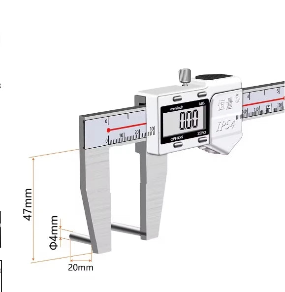 90 Degree Precision Electronic Stainless Steel Boring Special Caliper Inner Diameter Measurement Tool Aperture Digital Caliper