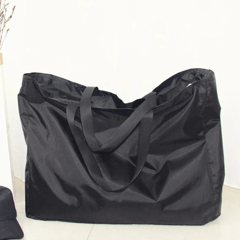 Shopping Bags Zipper Large Capacity Grocery Totes Washable Reusable Simple Outdoor Heavy Duty Bag 2026