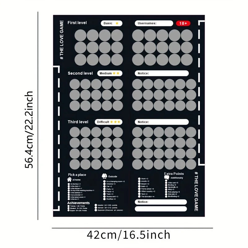 100 Sex Position Game Couples Sex Position Scratch Board Poster Love Game Scratch Date Night  Scratch Game For Adults Sex Toys