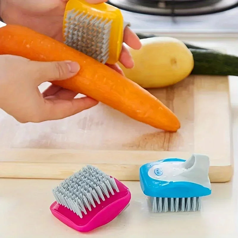 3pcs Vegetable Brush, Potato Peeler Brush, Fruit Cleaning Tool