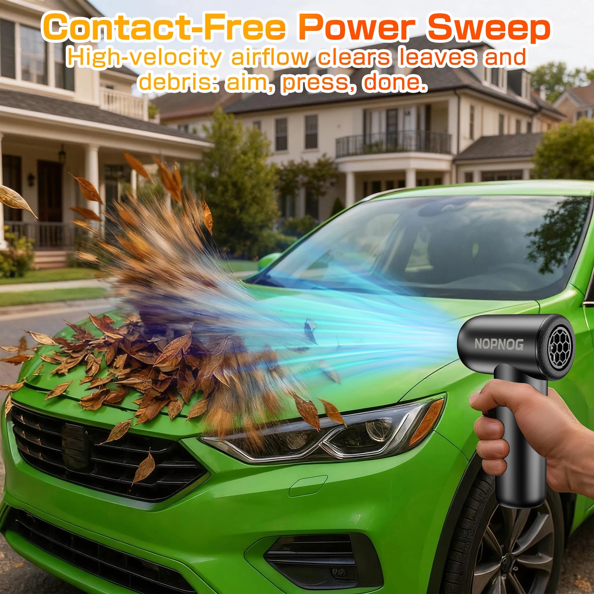 Car Vacuum Cleaner Blower Turbo Fan Violent Jet Fan Cleaning Blowing Tools Summer Hair Dryer Family Electric Air Duster Auto Accessories Dust Collector Outdoors Portable