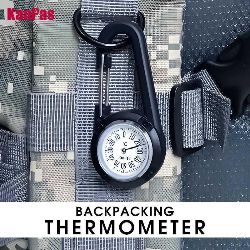 KANPAS Thermometer Hygrometer Mechanical Temperature Humidity Gauge Premium Metal Case No Battery for Car RV Home Outdoor Guitar