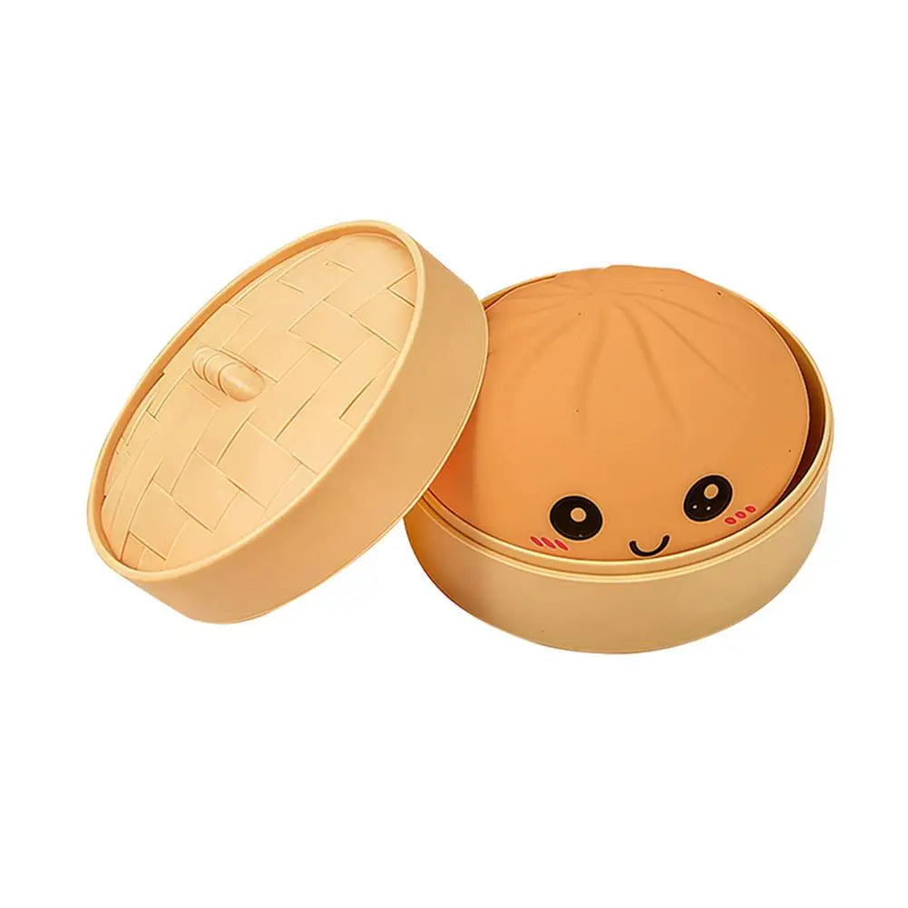 Glitter Dumpling Squishes Stress Balls 2026 Viral Fidget Toy Colorful Simulation Steamed Bun Decompression Toy for Anxiety