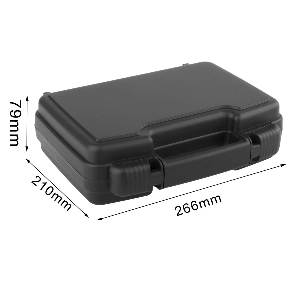 Universal Protective Instrument Tool Box Screws Carry Tools Box Openable Storage Case Lockable with Sponge for Power Tool