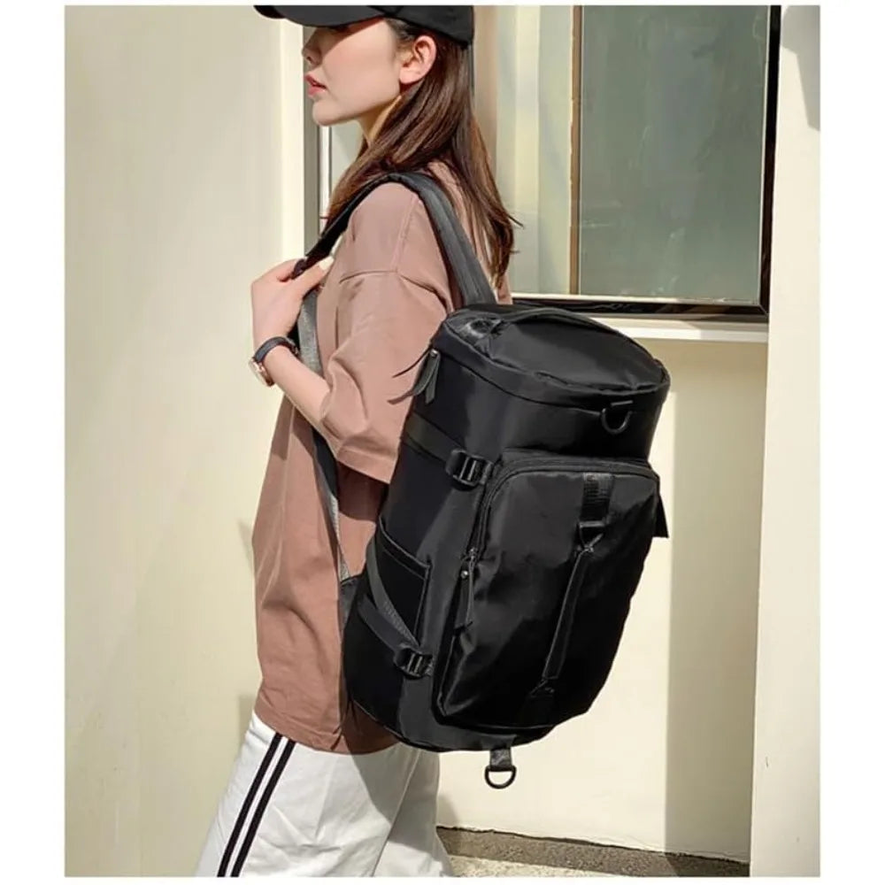 Large Capacity Travel Duffel Bag Wet Dry Separation Gym Backpack Multi-purpose Sports Weekender Carry Bag
