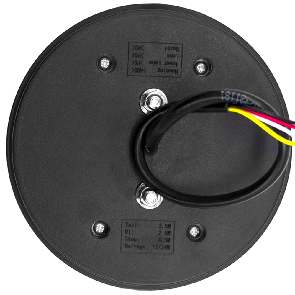 1pcs 5.3" Round LED Trailer Tail Brake Light DRL Flow Turn Signal Lamp Car Truck Ships Bus Vans Boat Caravan Lorry Tractor