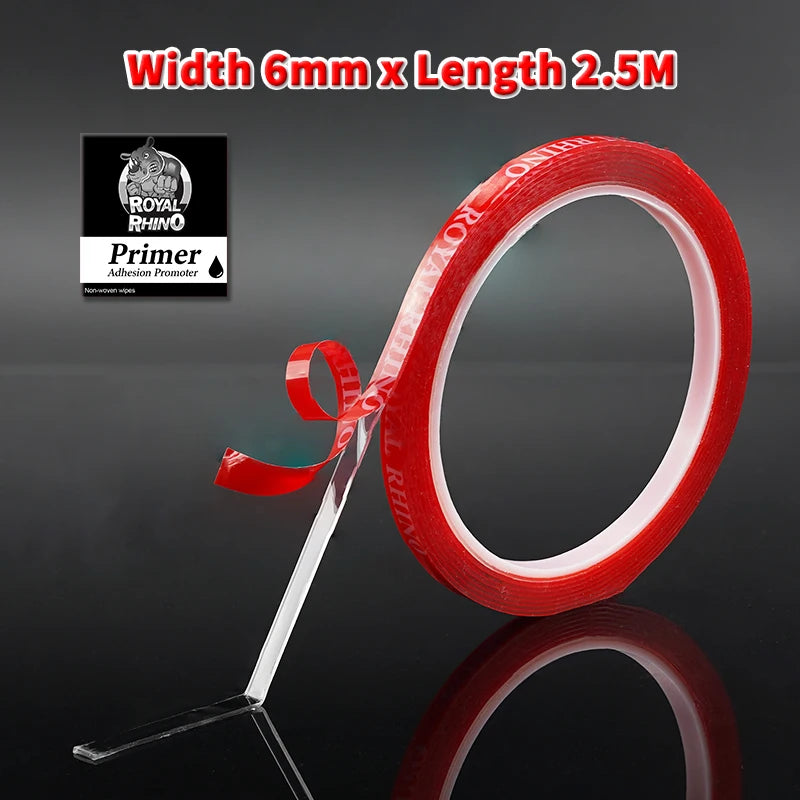 Strong Car Special Clear Double Sided Tape Heavy Duty Acrylic Foam Adhesive Sticker for Auto Rear Spoiler Household Accessories
