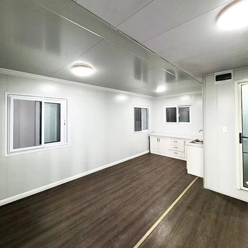 Expandable Container House EPS Sandwich Panel Breathable Contemporary Design 20ft Multi-Functional Living Room Container Home