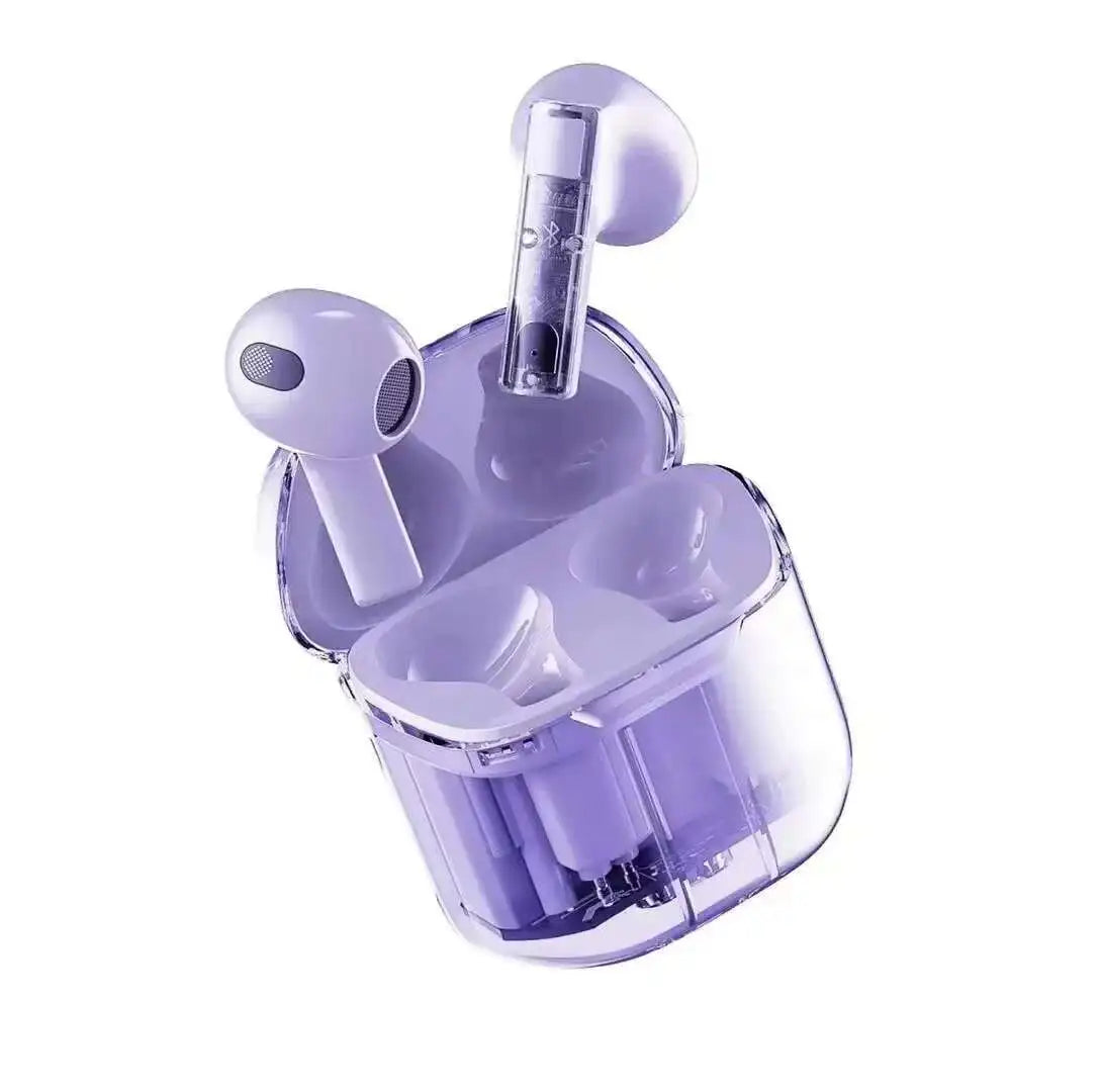 YX06 TWS True Wireless Bluetooth Earphones Transparent HiFi Stereo  ENC Noise Canceling Earbuds With Mic For Xiaomi Huawei Apple