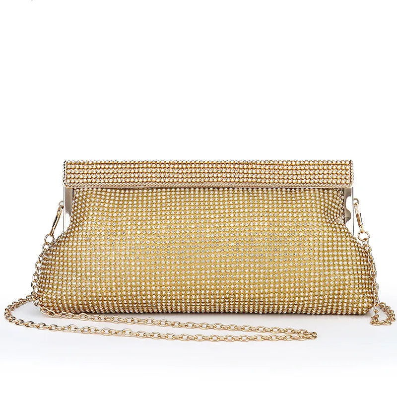 XMESSUN Women New Diamond Evening Clutch Bag Fashion Brand Ladies Wedding Party Pouch Wallet Chain Shoulder Crossbody Clip Bag