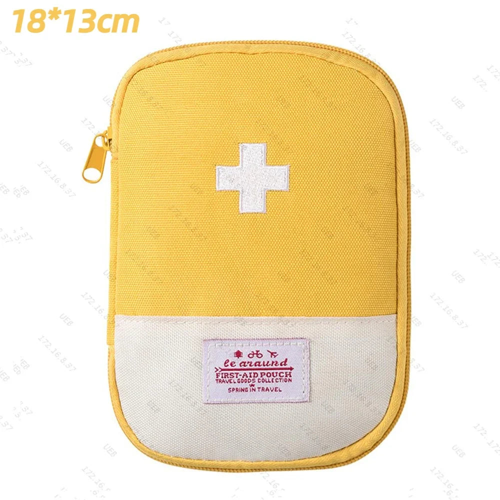 Portable Medicine Bag Empty First Aid Kit Emergency Survival Medical Small Medicine Pill Storage Bag Outdoor Camping Equipment