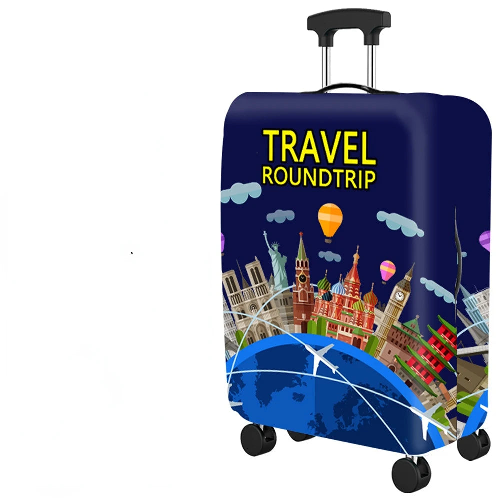 Popular Luggage Protective Cover Elastic Cloth Thickened Dust-proof Trolley Suitcase Cover Travel Accessories For 18-30Inch Case
