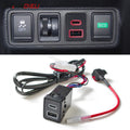 Car Quick Charger Dual Port TYPE-C PD QC3.0 USB Interface Socket for Nissan Teana Sylphy Qashqai X-TRAIL Serena Bluebird Navara