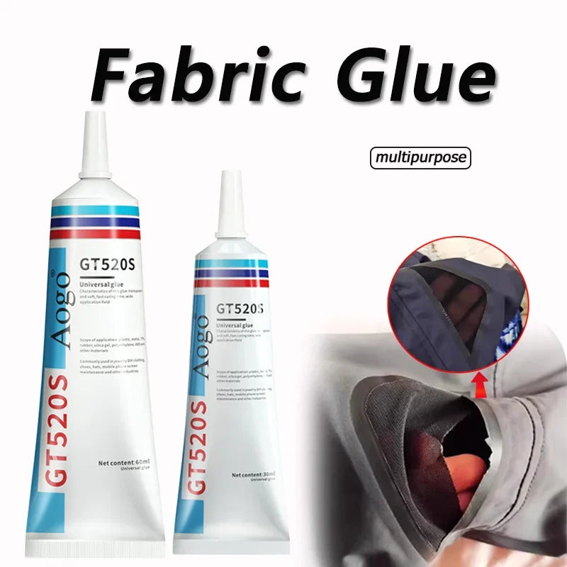 Fabric Glue DIY Cloth Fibre Adhesive Strong Glue Multipurpose Industrial Repair Adhesive Fabric Glue for Clothes Waterproof