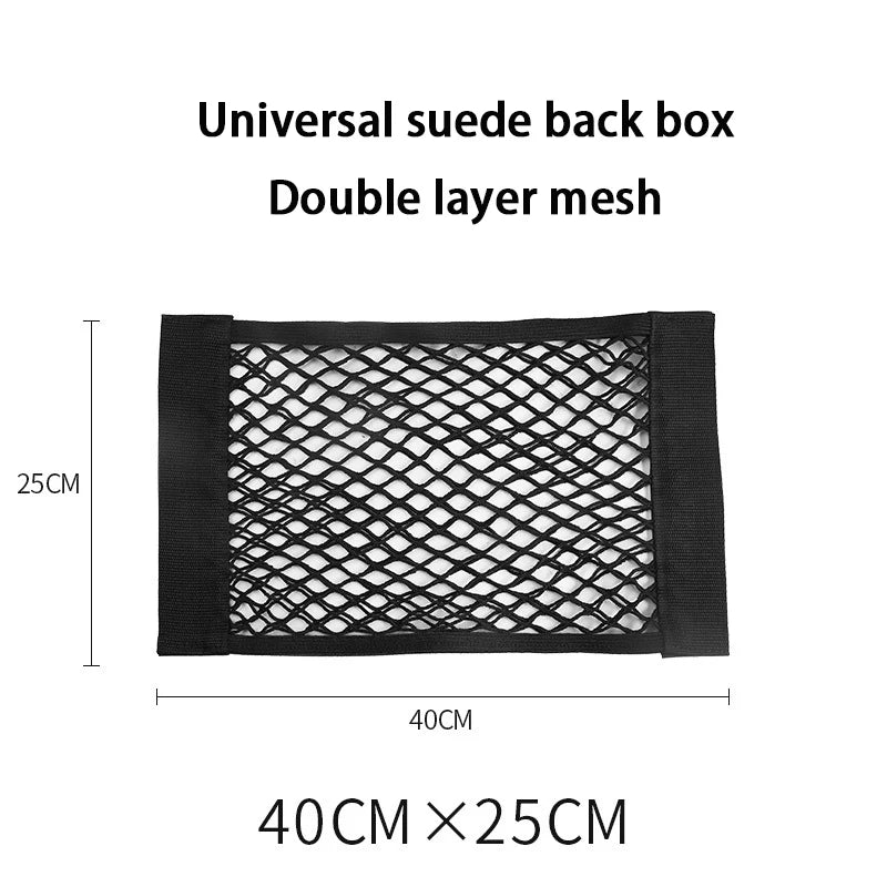 Car Trunk Storage Net Pocket Velcro Car Trunk Supplies Storage Net Car Storage Bag Fixation Artifact