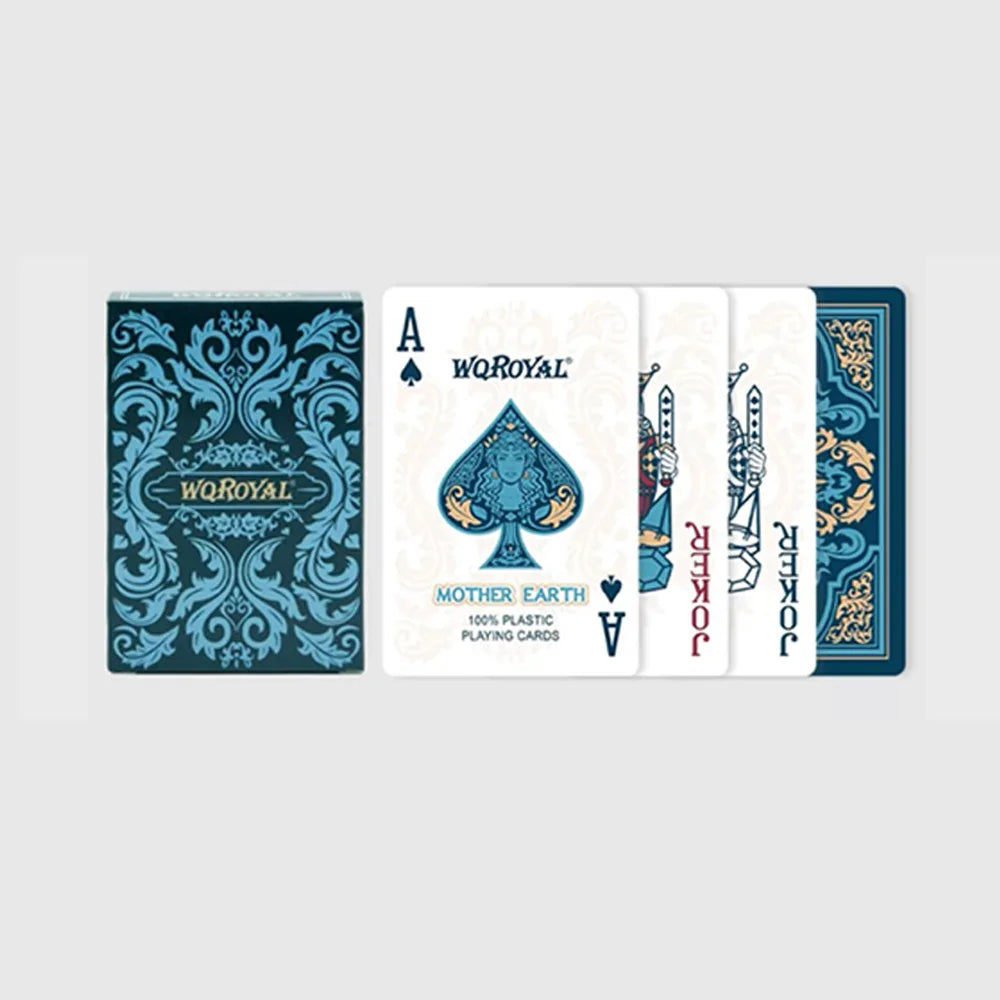 55 Playing Cards Waterproof PVC Frosted Magic Boxed Plastic Playing Cards Set Poker Cards Classic Magic Tools Tabletop Games