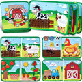 Busy Board Montessori Toys For Toddlers Farm Animal Story Busy Book Sensory Toy Preschool Learning Fine Motor Travel Activities