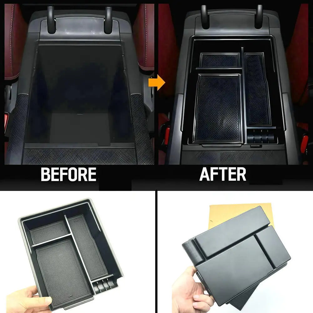 Auto Interior Storage Box For Hyundai Palisade 2020 2021 2022 Car Middle Armrest Storage Box Organizer Tray Car Accessories