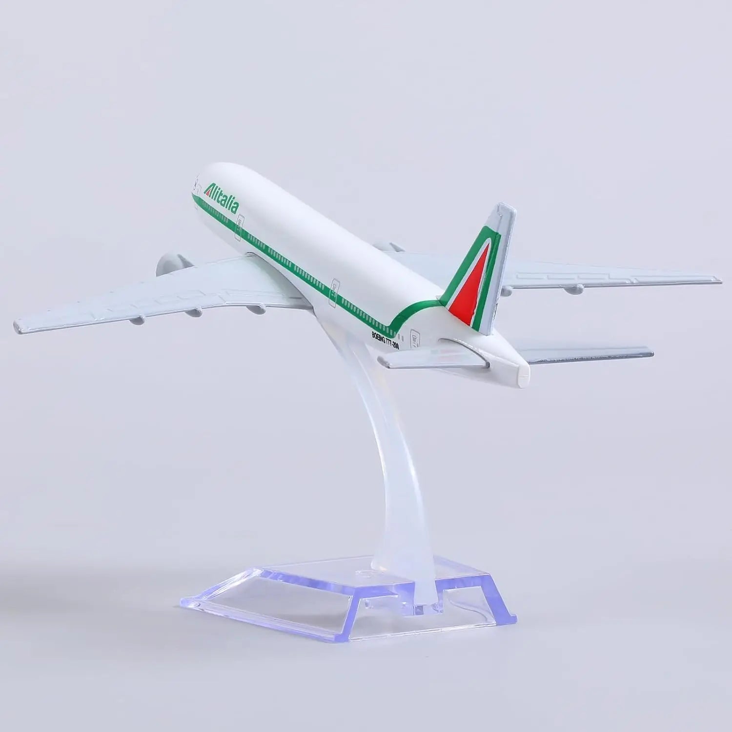 16cm Italian B777 Airplane Model 1/400 scale Diecast Metal Toy planes with Stand Airplane Wheel Toy for Children toys Gift